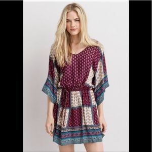 American Eagle boho patchwork dress